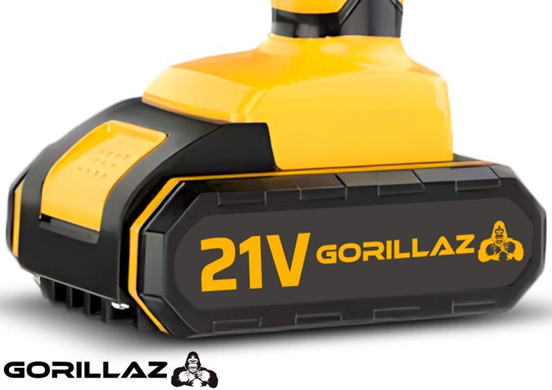 Parafusadeira Furadeira Impacto 2 Baterias 21v + Jogo 300 Pç